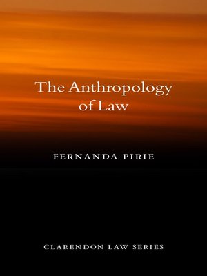 cover image of The Anthropology of Law